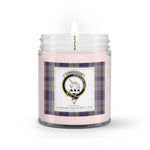 Soy Wax Candle - Buffalo Plaid Candle Clan Crest Badge Cunningham Dress Blue Dancers Tartan Plaid Soy Wax Candle, oil candle, candle handmade, wax candle, soy wax, nature wax, natural soy wax, natural soy candles, natural candle