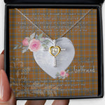 Gift For My Beautiful Girlfriend Necklace Valentine Necklace Clan Jardine Tartan Cross Dancing Necklace Scottish Tartan Jewelry