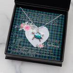 Sea Turtle Necklace Gift for My Beautiful Girlfriend Valentines Necklace Clan Miller Tartan Blue Turtle Necklace
