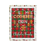 Personalized Gift Tartan Plaid Blanket Clan Chisholm With Christmas Cookie Baking Crew Christmas Gift Blanket, Plaid Blanket, Christmas Fleece Blanket, Christmas Blanket, Tartan Blanket, Scottish Blanket, Scotland Blanket, Family Name Blanket, Custom Blanket, Personalized Blanket