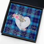 Gift For My Beautiful Girlfriend Necklace Valentine Necklace Clan McKerrell Tartan Cross Dancing Necklace Scottish Tartan Jewelry