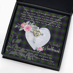 Gift For My Beautiful Girlfriend Necklace Valentine Necklace Clan Lumsden Hunting Tartan Cross Dancing Necklace Scottish Tartan Jewelry