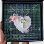 Gift For My Beautiful Girlfriend Necklace Valentine Necklace Clan Forbes Ancient Tartan Cross Dancing Necklace Scottish Tartan Jewelry