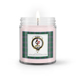 Scotstee Shop - Soy Wax Candle - Buffalo Plaid Candle Clan Crest Badge Byres Tartan Plaid Candle, 100% Soy Wax Candles 9oz Hand-Poured in the USA