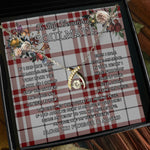To My Beautiful Soulmate Necklace In Your Eyes I Have Found My Home Clan Clayton Tartan Wishbone Dancing Necklace