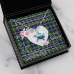 Sea Turtle Necklace Gift for My Beautiful Girlfriend Valentines Necklace Clan MacNeill Of Barra Tartan Blue Turtle Necklace