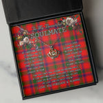 To My Beautiful Soulmate Necklace In Your Eyes I Have Found My Home Clan MacColl Tartan Crown Pendant Necklace