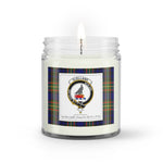 Soy Wax Candle - Buffalo Plaid Candle Clan Crest Badge Clelland Tartan Plaid Soy Wax Candle, oil candle, candle handmade, wax candle, soy wax, nature wax, natural soy wax, natural soy candles, natural candle