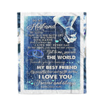 Scotstee Shop - Personalized Gift To My Husband Forever and Always Love You Gift Fleece Blanket