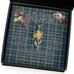 To My Beautiful Soulmate Sunflower Necklace In Your Eyes I Have Found My Home Clan Campbell Argyll Ancient Tartan Jewelry For Girlfriend, Tartan Sunflower Pendant Necklace, Scottish Tartan Jewelry, valentine necklace, necklace girlfriend, necklace for wife, cute necklaces for girlfriend, jewelry for girlfriend, to my soulmate necklace, to my future wife necklace