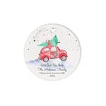 Scotstee Shop - Personalize Name Family First Christmas New Home For the Holidays Car Tree Ceramic Ornament, Home Sweet New Home Christmas Ornament