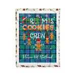 Products Personalized Gift Tartan Plaid Blanket Clan Flower Of Scotland With Christmas Cookie Baking Crew Christmas Gift Blanket, Plaid Blanket, Christmas Fleece Blanket, Christmas Blanket, Tartan Blanket, Scottish Blanket, Scotland Blanket, Family Name Blanket, Custom Blanket, Personalized Blanket