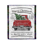 Tartan Blanket Vintage Red Truck with Christmas Tree Family Scottish Clan Chalmers plaid blanket, red plaid blanket, buffalo plaid blanket, green plaid blanket, plaid fleece blanket, blue plaid blanket, red tartan blanket, tartan plaid blanket, black and white plaid blanket, , christmas plaid blanket, orange plaid blanket, tartan plaid throw blanket, pink plaid blanket, brown plaid blanket, buffalo check blanket