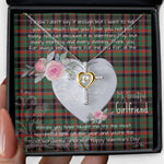 Gift For My Beautiful Girlfriend Necklace Valentine Necklace Clan Cumming Hunting Ancient Tartan Cross Dancing Necklace Scottish Tartan Jewelry
