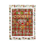 Personalized Gift Tartan Plaid Blanket Clan Chattan With Christmas Cookie Baking Crew Christmas Gift Blanket, Plaid Blanket, Christmas Fleece Blanket, Christmas Blanket, Tartan Blanket, Scottish Blanket, Scotland Blanket, Family Name Blanket, Custom Blanket, Personalized Blanket