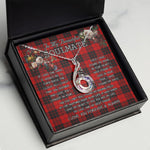 To My Beautiful Soulmate Necklace In Your Eyes I Have Found My Home Clan MacLeod Of Raasay Tartan Rising Phoenix Necklace