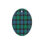 Stewart Old Ancient Tartan Oval Ornaments, Christmas Tree Ornament, Plaid Christmas Ornaments, Ceramic Oval Christmas Tree Decoration, Tartan Oval Ornaments, Christmas Tree Ornament, Plaid Christmas Ornaments, Ceramic Oval Christmas Tree Decoration
