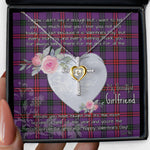 Gift For My Beautiful Girlfriend Necklace Valentine Necklace Clan Montgomery Tartan Cross Dancing Necklace Scottish Tartan Jewelry
