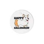 Halloween Ornament Cute Halloween Ghost Corgi Halloween Tree Decorations Halloween Circle Ornament (2 sided) - Scotstee Shop