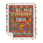 Personalized Gift Tartan Plaid Blanket Clan Robertson Ancient With Christmas Cookie Baking Crew Christmas Gift Sherpa Blanket, tartan sherpa blanket,buffalo plaid sherpa blanket,christmas sherpa blanket,Christmas Throw Blanket,green plaid sherpa blanket,green sherpa blanket