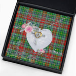 Gift For My Beautiful Girlfriend Necklace Valentine Necklace Clan Muirhead Tartan Cross Dancing Necklace Scottish Tartan Jewelry
