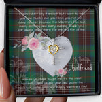 Gift For My Beautiful Girlfriend Necklace Valentine Necklace Clan Chisholm Hunting Ancient Tartan Cross Dancing Necklace Scottish Tartan Jewelry