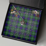 To My Beautiful Soulmate Necklace In Your Eyes I Have Found My Home Clan Alexander Tartan Crown Pendant Necklace