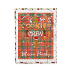 Fleece Blanket - Personalized Gift Tartan Plaid Blanket Clan Munro Ancient With Christmas Cookie Baking Crew Christmas Gift Fleece Blanket
