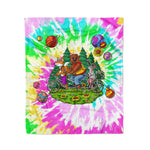 Scotstee Shop - Scotstee Shop Blanket Hippie Animals Adventure Tie Dye Rainbow Hippie Fleece Blanket