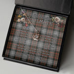 To My Beautiful Soulmate Necklace In Your Eyes I Have Found My Home Clan MacRae Weathered Tartan Crown Pendant Necklace