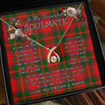 To My Beautiful Soulmate Necklace In Your Eyes I Have Found My Home Clan Crief Tartan Wishbone Dancing Necklace
