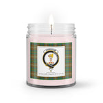 Soy Wax Candle - Buffalo Plaid Candle Clan Crest Badge Chisholm Hunting Tartan Plaid Soy Wax Candle, oil candle, candle handmade, wax candle, soy wax, nature wax, natural soy wax, natural soy candles, natural candle