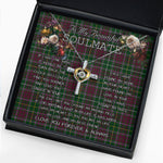 To My Beautiful Soulmate Necklace In Your Eyes I Have Found My Home Clan Carruthers Tartan Cross Dancing Necklace