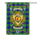 House Flag - Armstrong Irish Shield Celtic Cross Tartan Garden Flag St Patrick's Day Garden Flag