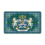 Doormat - Welcome Mat Scottish Douglas Ancient Clan Badge Tartan Door Mat, Plaid Doormat