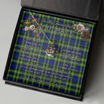 To My Beautiful Soulmate Necklace In Your Eyes I Have Found My Home Clan Monteith Hunting Tartan Crown Pendant Necklace