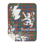 Sherpa Blanket - Tartan Blanket Thistle and Lion Scottish Clan MacIntyre Ancient Plaid Blanket, plaid sherpa blanket queen,purple sherpa blanket,queen sherpa blanket,queen size sherpa blanket,red sherpa blanket,scottish tartan blankets,sherpa blanket,sherpa christmas blanket