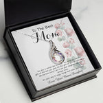 Rising Phoenix Necklace - To Mom - From Bonus Daughter - Woman Like No Other Mother's Day Necklace