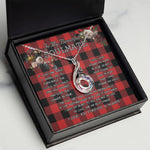 To My Beautiful Soulmate Necklace In Your Eyes I Have Found My Home Clan Rob Roy MacGregor Modern Tartan Rising Phoenix Necklace