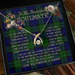 To My Beautiful Soulmate Necklace In Your Eyes I Have Found My Home Clan Campbell Tartan Wishbone Dancing Necklace