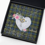 Gift For My Beautiful Girlfriend Necklace Valentine Necklace Clan MacLellan Tartan Cross Dancing Necklace Scottish Tartan Jewelry