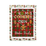 Products Personalized Gift Tartan Plaid Blanket Clan Dunbar With Christmas Cookie Baking Crew Christmas Gift Blanket, Plaid Blanket, Christmas Fleece Blanket, Christmas Blanket, Tartan Blanket, Scottish Blanket, Scotland Blanket, Family Name Blanket, Custom Blanket, Personalized Blanket