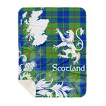 Sherpa Blanket - Tartan Blanket Thistle and Lion Scottish Clan Barclay Hunting Ancient Plaid Blanket, plaid sherpa blanket queen,purple sherpa blanket,queen sherpa blanket,queen size sherpa blanket,red sherpa blanket,scottish tartan blankets,sherpa blanket,sherpa christmas blanket