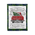 Tartan Blanket Vintage Red Truck with Christmas Tree Family Scottish Clan Montgomery Modern plaid blanket, red plaid blanket, buffalo plaid blanket, green plaid blanket, plaid fleece blanket, blue plaid blanket, red tartan blanket, tartan plaid blanket, black and white plaid blanket, , christmas plaid blanket, orange plaid blanket, tartan plaid throw blanket, pink plaid blanket, brown plaid blanket, buffalo check blanket