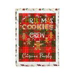 Personalized Gift Tartan Plaid Blanket Clan Cameron Modern With Christmas Cookie Baking Crew Christmas Gift Blanket, Plaid Blanket, Christmas Fleece Blanket, Christmas Blanket, Tartan Blanket, Scottish Blanket, Scotland Blanket, Family Name Blanket, Custom Blanket, Personalized Blanket