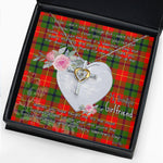 Gift For My Beautiful Girlfriend Necklace Valentine Necklace Clan Turnbull Tartan Cross Dancing Necklace Scottish Tartan Jewelry