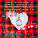 Rising Phoenix Necklace - Valentine Necklace Clan Abernethy Tartan Gift for Girlfriend, Gift for My Wife Rising Phoenix Necklace