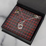 To My Beautiful Soulmate Necklace In Your Eyes I Have Found My Home Clan MacDuff Modern Tartan Rising Phoenix Necklace