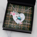 Sea Turtle Necklace Gift for My Beautiful Girlfriend Valentines Necklace Clan Buchanan Hunting Tartan Blue Turtle Necklace