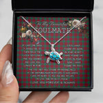 Sea Turtle Necklace To My Beautiful Soulmate Necklace In Your Eyes I Have Found My Home Clan Lindsay Modern Tartan Blue Turtle Necklace, Valentine Necklace Gift for Girlfriend Clan Mitchell Ancient Tartan Sunflower Pendant Necklace, Scottish Tartan Jewelry, valentine necklace, necklace girlfriend, necklace for wife, cute necklaces for girlfriend, jewelry for girlfriend, to my soulmate necklace, to my future wife necklace